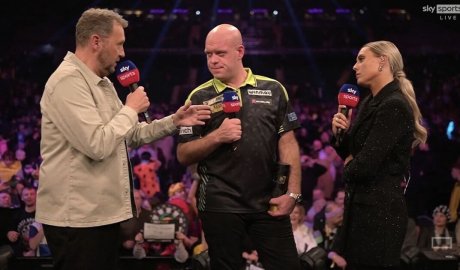 Sky Sports apologise as Michael van Gerwen turns air blue during TV interview