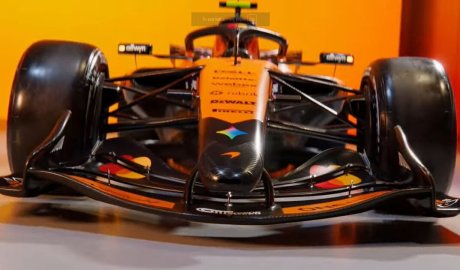 First photos of McLaren 2026 F1 car as Lando Norris and Oscar Piastri speak