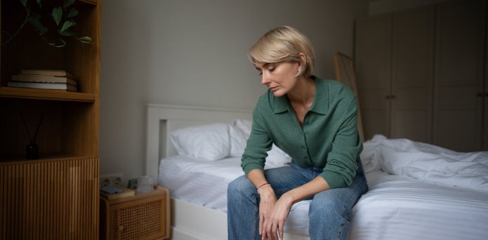 A business woman hard at work at her desk.