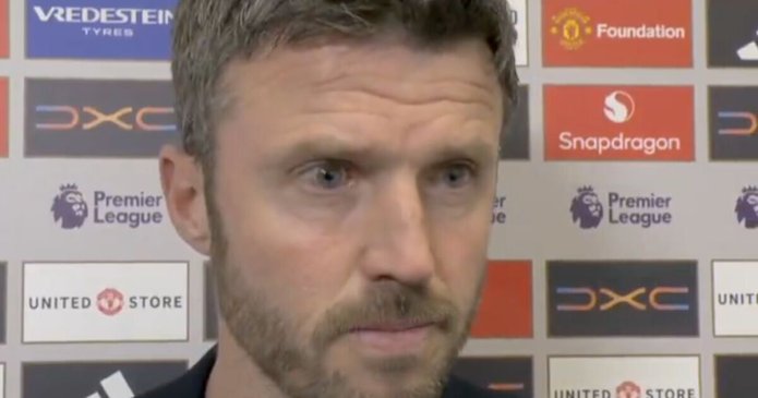 Michael Carrick rages at ref over two Man Utd decisions in Leeds loss