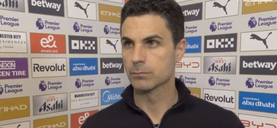 Mikel Arteta's thoughts on Arsenal winning the league clear after Man City loss