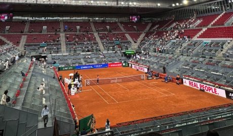 Tennis LIVE as Madrid Open match halted while big boom heard over court