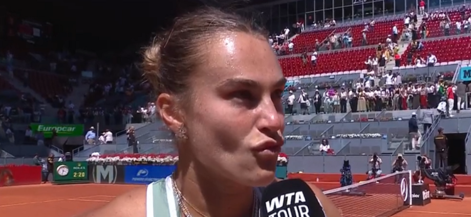 Sabalenka asks interviewer 'why should I say that' in awkward Madrid Open moment