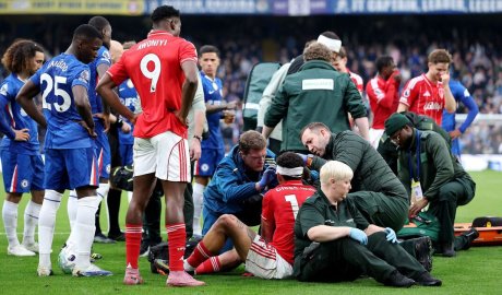 Second horror Chelsea vs Forest injury as two players clash heads