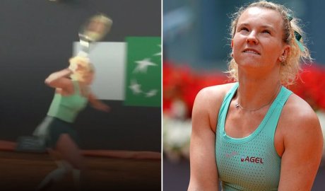 Tennis star faces fine over racket violence after blowing nine match points