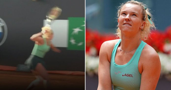 Tennis star faces fine over racket violence after blowing nine match points