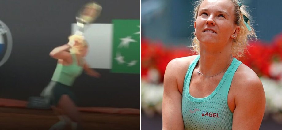 Tennis star faces fine over racket violence after blowing nine match points