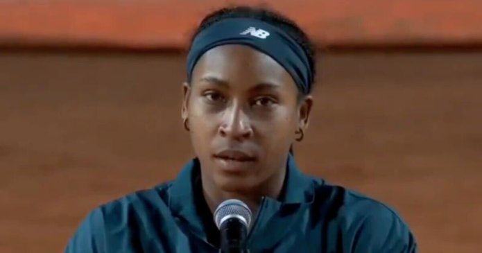 Coco Gauff apologises immediately after losing Italian Open final to Svitolina