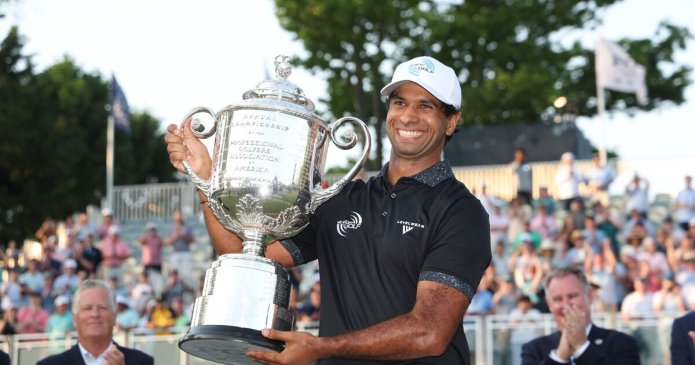 England's Aaron Rai wins PGA Championship as Rory McIlory falls short