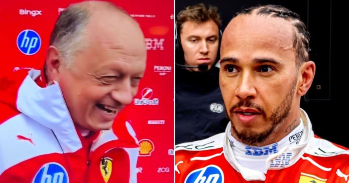 Ferrari boss coins new nickname for Lewis Hamilton and can't stop giggling