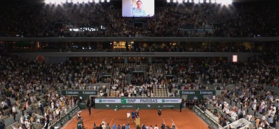 French Open legend's wife in tears as Nadal and Djokovic pay tribute