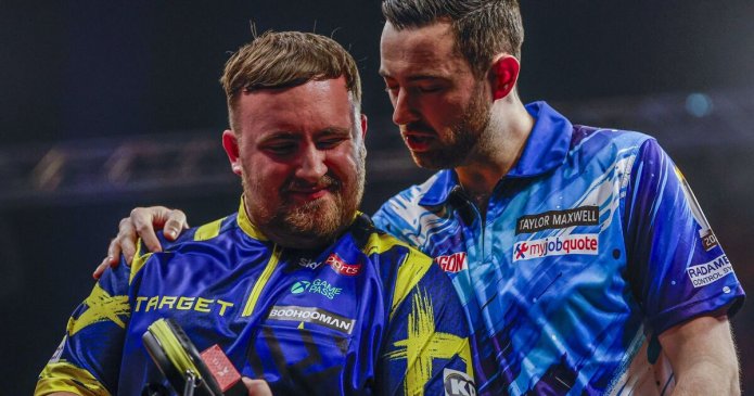 Luke Littler survives huge scare to beat Gerwyn Price with Luke Humphries next