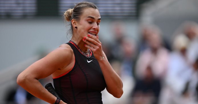 Aryna Sabalenka suffers huge French Open collapse after losing 10 games in a row