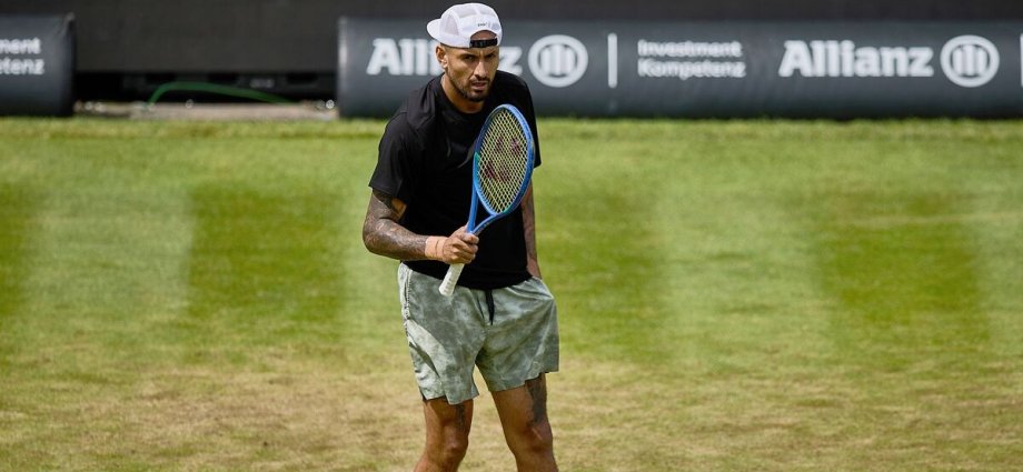 Nick Kyrgios clashes with umpire ahead of Wimbledon and demands 'courtesy'