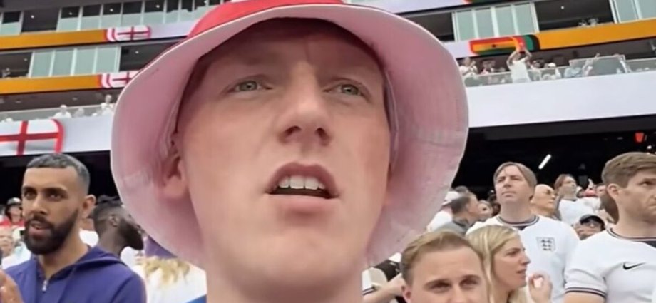 Angry Ginge fumes after demanding fan is kicked out of England World Cup match