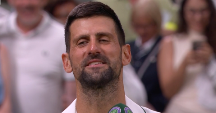 Novak Djokovic stops Wimbledon speech as Rory McIlroy put on the spot