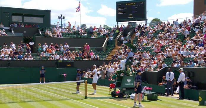 Serena Williams withdraws from Wimbledon as BBC rage after match halted
