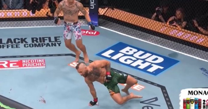 Conor McGregor booed after horror injury ends comeback fight in just 69 seconds