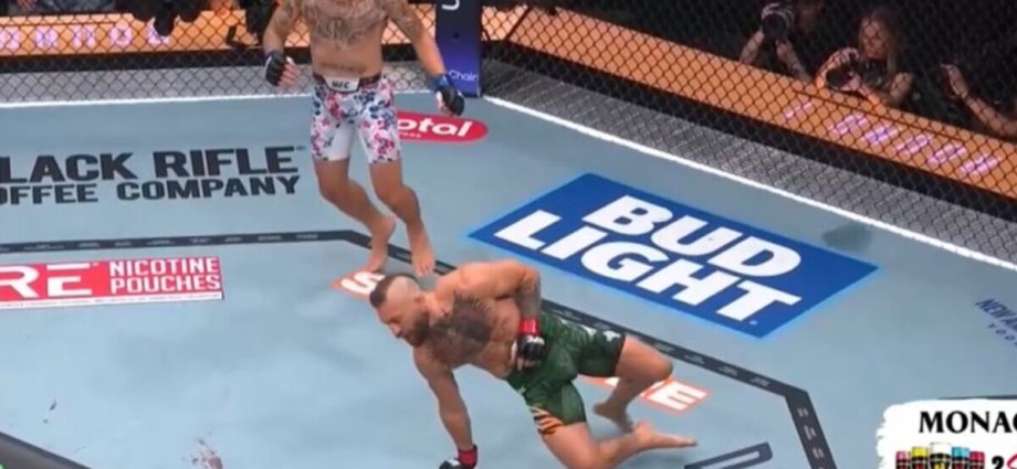 Conor McGregor booed after horror injury ends comeback fight in just 69 seconds