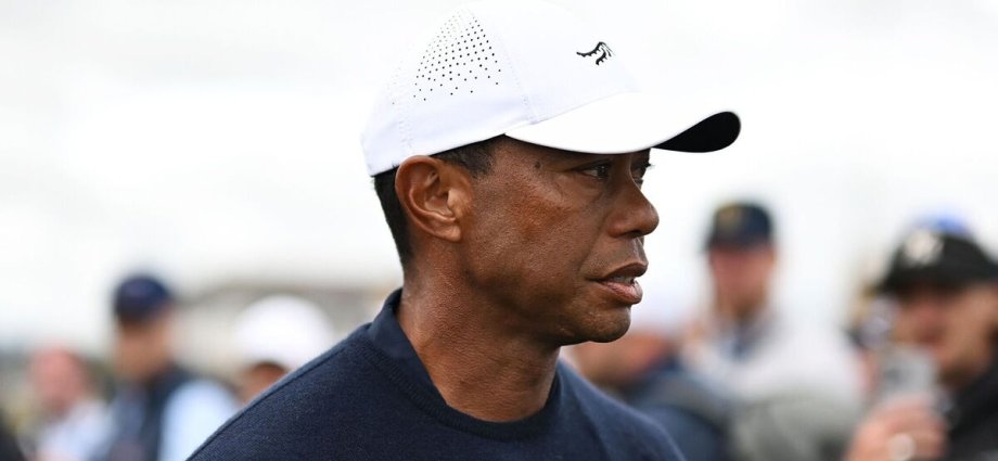 Tiger Woods' three-word reaction when The Open security denied him entry