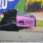 Belgian GP session halted as massive crash rips huge chunk off car