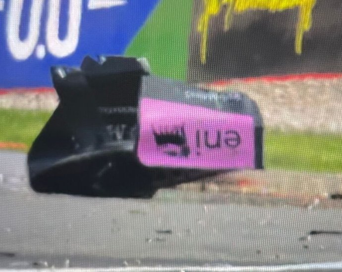 Belgian GP session halted as massive crash rips huge chunk off car