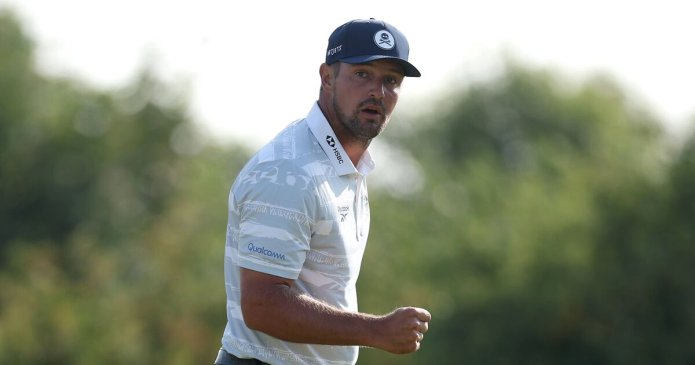 Bryson DeChambeau's remark to fan caught as Open crowd show stance on rule drama