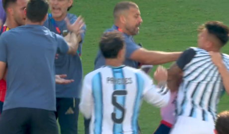 Argentina stars throw punches in 'disgusting' scenes after Spain win World Cup