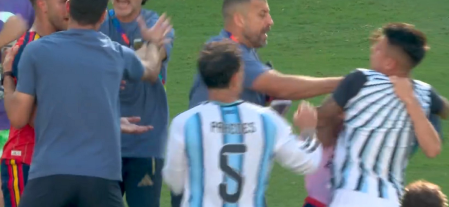 Argentina stars throw punches in 'disgusting' scenes after Spain win World Cup