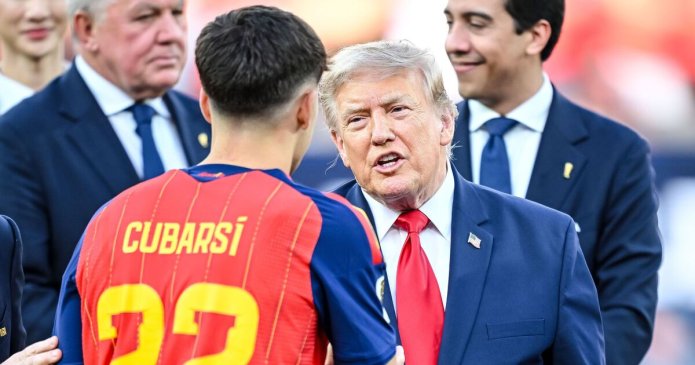 Donald Trump ruined Spain's World Cup celebrations and FIFA crossed the line