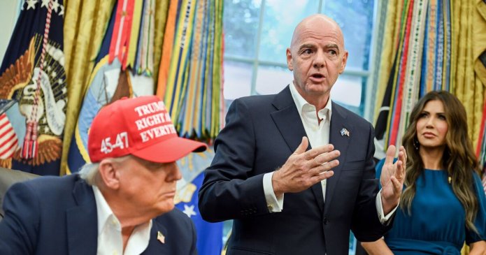 Trump set for awkward Infantino talks as FIFA's worst-case scenario unfolds