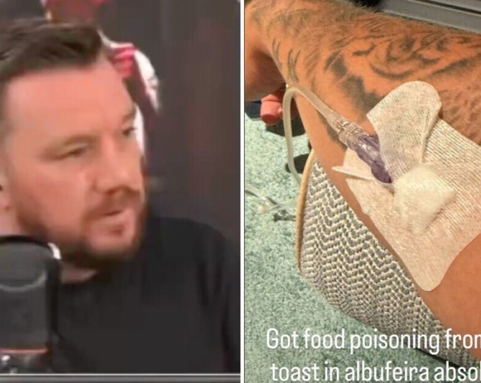 Jamie O'Hara hospitalised as ex-Premier League star suffers nightmare holiday