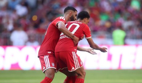 Bayern Munich's Jamal Musiala collapses during friendly as teammate catches him