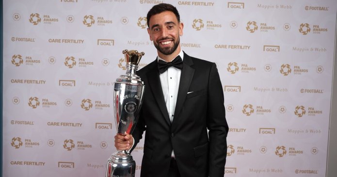 Bruno Fernandes named PFA Player of the Year after Man Utd disaster