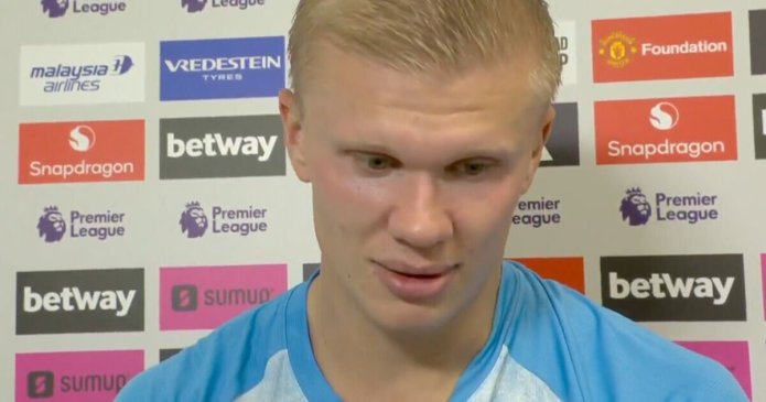 Erling Haaland apologises after Man Utd controversy as Man City star goes viral