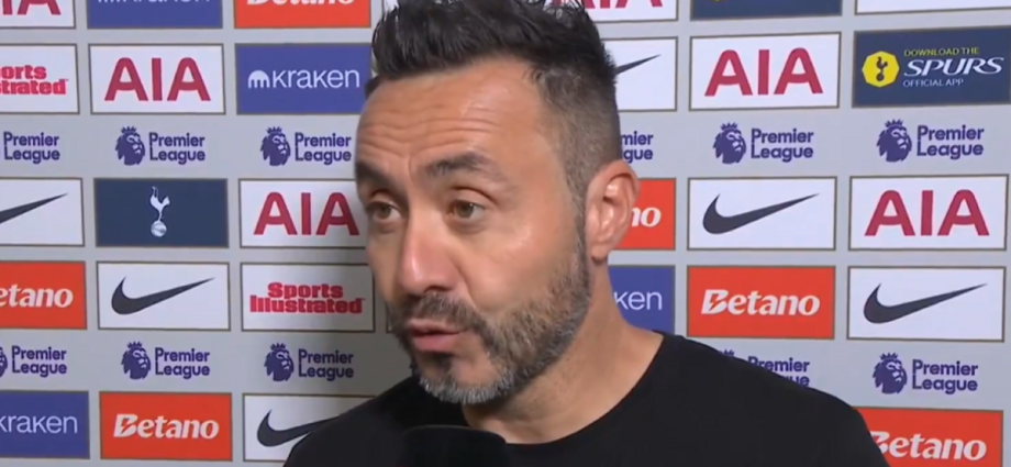 Roberto De Zerbi publicly calls out two Tottenham players after Aston Villa loss