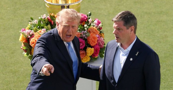 Donald Trump publicly humiliated as Presidents Cup speech suddenly interrupted
