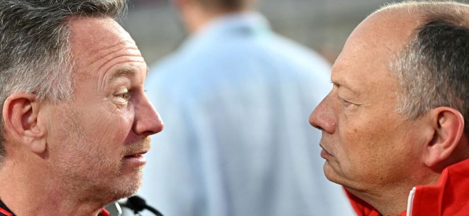 Ferrari rocked by Christian Horner declaration as boss Fred Vasseur concerned