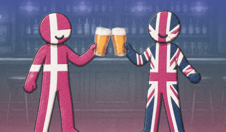 How do Denmark and the UK compare when it comes to alcohol and drinking habits?