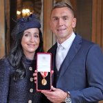 Kevin Sinfield knighted by Prince William as Rob Burrow's wife pays tribute