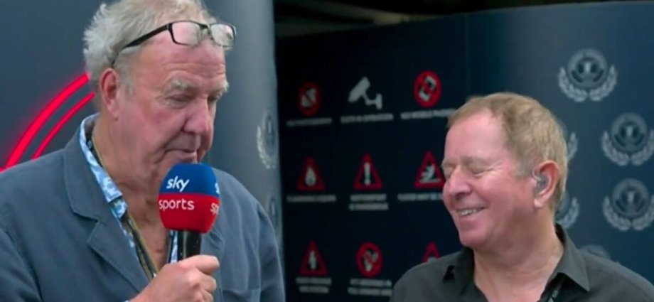 Clarkson sparks outrage with comment live on Sky as Brundle reaction says it all