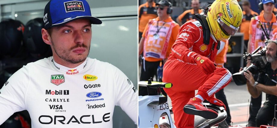 F1 LIVE Max Verstappen hit with grid penalty as Lewis Hamilton abandons session